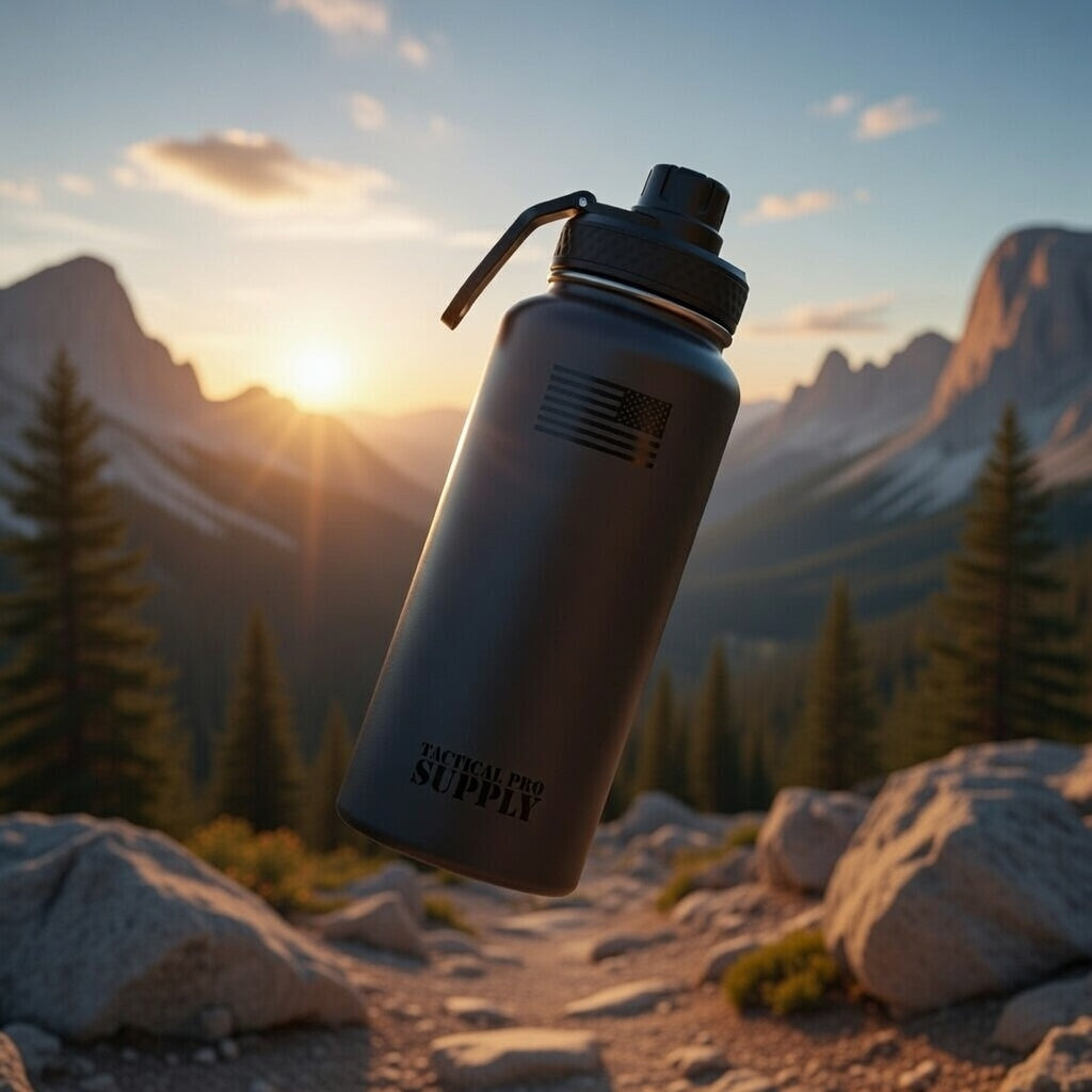 32 oz Patriotic Insulated Water Bottle | American Flag | Premium Stainless Steel