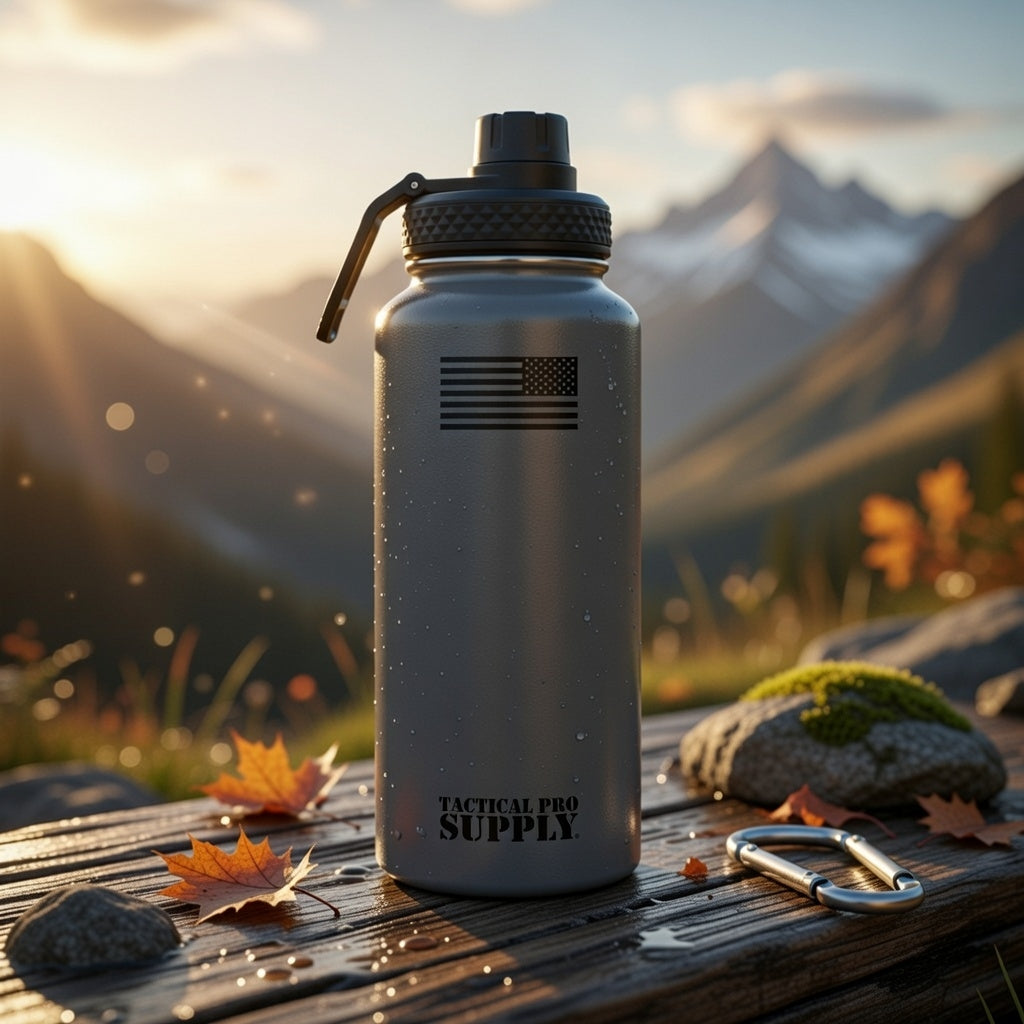32 oz Patriotic Insulated Water Bottle | American Flag | Premium Stainless Steel
