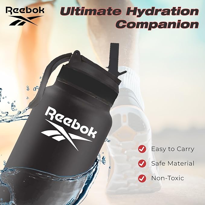 40 oz Insulated Sport Bottle with Straw | Double-Wall Vacuum | BPA-Free Stainless Steel