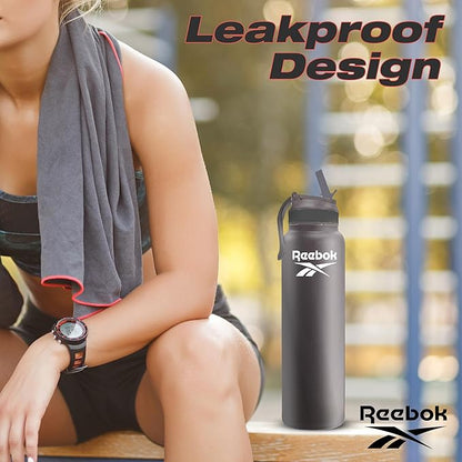40 oz Insulated Sport Bottle with Straw | Double-Wall Vacuum | BPA-Free Stainless Steel