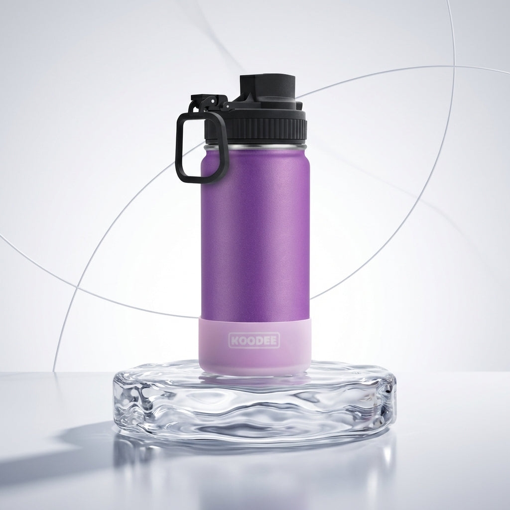 16 oz Insulated Water Bottles – 2 Pack | Wide Mouth | BPA-Free Stainless Steel